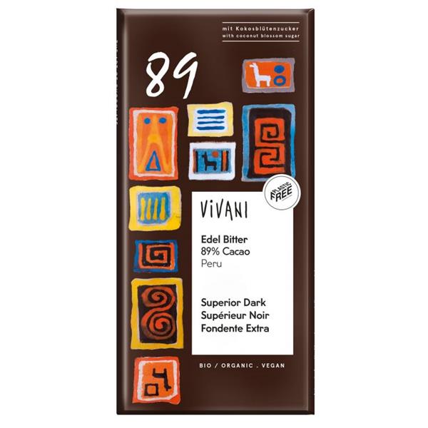 VIVANI CHOCOLATE NEGRO SUPERIOR 89% 